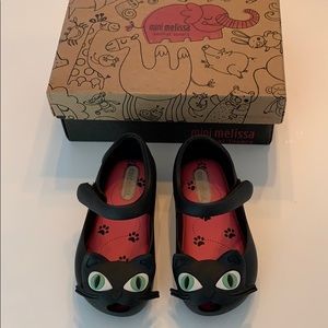 NWB Mini Melissa Kitty Cat maryjane shoes
